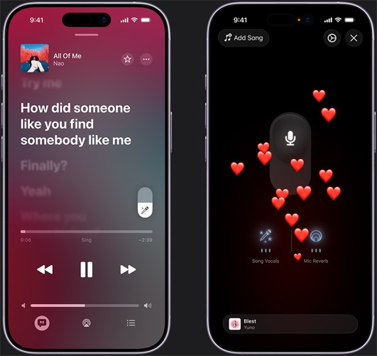 Lauren Daigle New című számának lejátszása Apple Music Sing módban iPhone-on