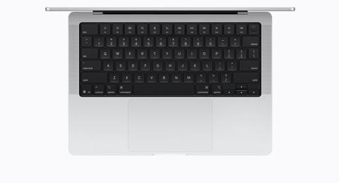MacBook, Silver color, top interior, open